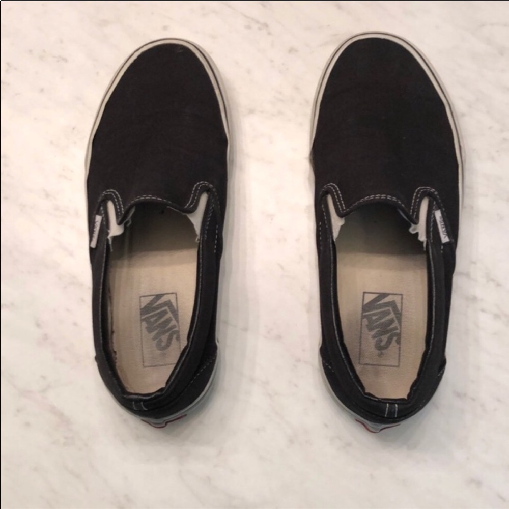 Black Slip-On Vans